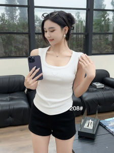 Áo Vest Nữ Dáng Ôm Màu Trơn 208 Mẫu Áo Sơ Mi Cơ Bản Thiết Kế Viền Cong Áo Vest Nữ Thời Trang Mùa Hè Cotton 85%