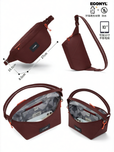 Pacsafe | Crossbody Sling Bag Antitheft Travel Lightweight