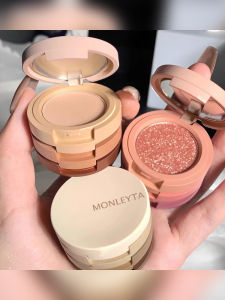 MONLEYTA | Mini Four-Color Shiny Sparkling Eye Shadow Palette Genuine Mini Sparkling Powder Long-lasting Eye Makeup Brightening Color