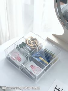 Transparent Storage Box Freeze Dried Powder Container Cover Dustproof Serum Organizer