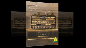 Bàn thu ngân bàn lễ tân bàn tính tiền bằng gỗ MDF QTT514- NỘI THẤT LẮP RÁP VIENDONGADV