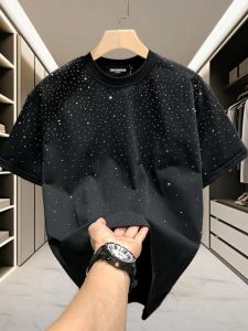 Casual round Neck Short Sleeve Mens T-shirt Loose Fit Comfortable Breathable Fashionable Chinese Brandless Standard Style Youth Pop