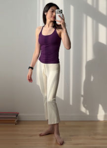 YOYO | Slim Fit Short Women Seven Eighths Pants Flared Sports