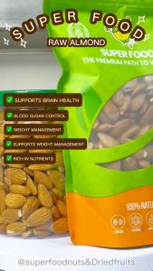 Raw Almond | Premium Quality Almond Nuts | For Baking Oatmeal & Daily Snack