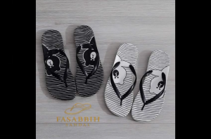 Sandal Jepit Wanita Motif Beruang  - Lucu Nyaman & Anti Slip
