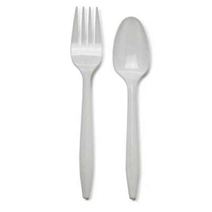 plastic spoon and fork (25pcs) Lazada PH
