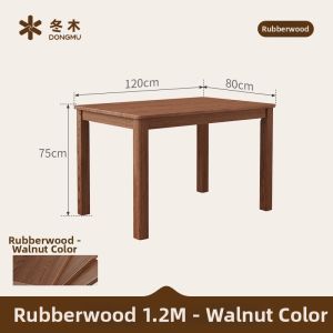 DONGMU | Home Compact Space Mid-Century Modern Solid Wood Dining Table and Chair Set