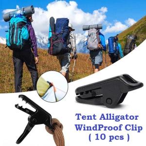 10/20pcs Camping Tent Clips Waterproof Cloth Sturdy Clips Snap Button Windproof Fixing Jaw Grip Hooks Clip Outdoor Equipment