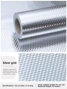 High Temperature Resistant Kitchen Wall Stickers Oil Proof Waterproof Self Adhesive Foil Stickers for Stove Cabinets Decoration