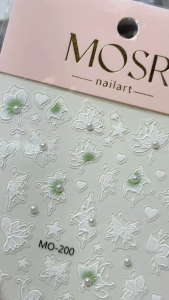 Fairy Garden Butterfly Nail Stickers | Kuku Cantik 3D Effect | Pelekat Kuku Rhinestones