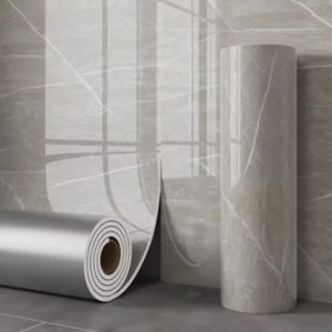1 Roll Marble Imitation Ceramic Tile Self-Adhesive Wallpaper Thick Foam Bedroom Wallpaper Bathroom Waterproof Wall Sticker