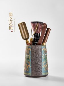 CIZHIYIHENG | Bộ Pha Trà Gỗ Nguyên Khối