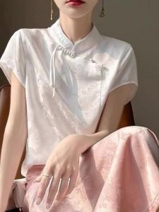 New Chinese Style Ice Silk Summer Design Shirt