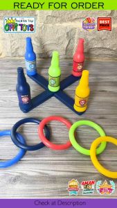 [COD] Mainan Edukasi RING A BOTTLE - Mainan Ketangkasan Lempar Gelang ke Botol - Mainan Ketangkasan Pasar Malam