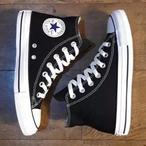 sepatu converse99 all star classic hitam tinggi sepatu sneaker pria wanita sepatu sekolah hitam sepatu converse99 Chuck Taylor high top quality