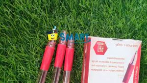 (1PAK ISI 12PCS)SNOWMAN BALLPOINT V-5 MERAH