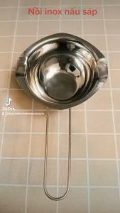 Stories Of Candles Nồi Đun Sáp Nến Stainless Steel Tay Cầm Dài Đun Sáp Socola Sữa
