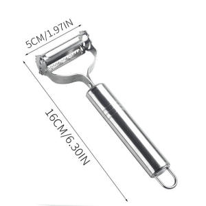 Dao Gọt Vỏ Bằng Thép Không Gỉ Có Tay Cầm Bằng Gỗ Thân Thiện Với Môi Trường Bền Bỉ Dùng Để Gọt Và Cắt Trái Cây Rau Củ Mịn Màng.