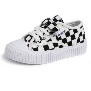 Grosir Sepatu Sneakers Anak Perempuan / Laki-Laki Motif Kotak2 Fashion Import GS30524