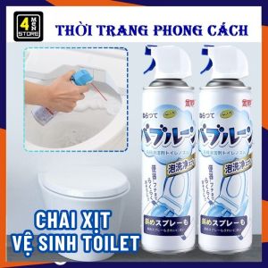 Chai Xịt Tẩy Rửa Nhà Tắm  Toilet Đang Năng 500ML - Xịt Bọt Tuyết Vệ Sinh Toilet Phòng tắm Khử Khuẩn - Bình Xịt Rửa Bồn Cầu Đa Năng Tẩy Siêu Sạch An Toàn Không Độc Hại