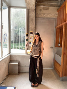 Loose Drop Crotch Wide Leg Pants