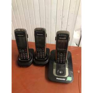 Điện thoại bàn mẹ bồng con Panasonic KXTG8411/8412/8413/8414 loa ngoài hiện số màn hình màu jack tai nghe