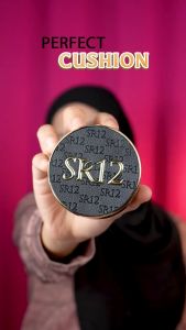PERFECT CUSHION SR12 Natural/Ivory Foundation Bedak Anti Luntur Oil Control Dengan Vitamin E 15 g