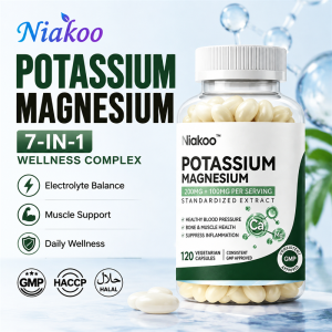 Potassium Magnesium Capsule – Muscle Bone & Heart Health Cardiovascular Support Energy Production