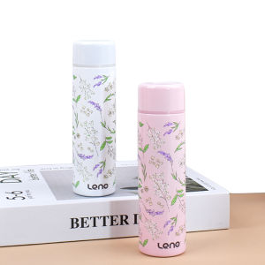 Leno 140ML Small Mini Vacuum Insulated Water Bottle Portable Leakproof Travel Mug Thermal Flask for Kids Children Women School