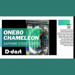 ONE80 STEEL TIP DART - 20G CHAMELEON VHD TUNGSTEN DARTS SAPHIRE (20G)