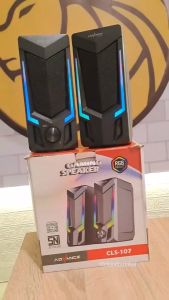 Speaker Aktif Full Bass Advance CLS 107BT Speaker Gaming Deep Bass Rgb Light | Advance Speaker Bluetooth Cls-107 Bt Multimedia Aktif 2.0 Stereo Music Box | Speaker 2 Unit Bisa Untuk TV Laptop Kumputer HP | Cod