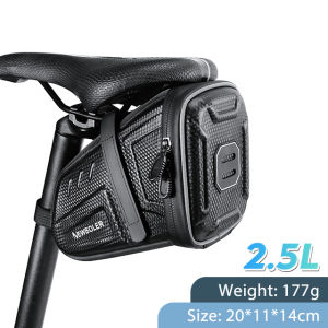 2025 NEW Waterproof Bicycle Saddle Bag MTB Road Bike Saddlebags Reflective Striped Bicycle Tool Holder Bag MTB Accessories
