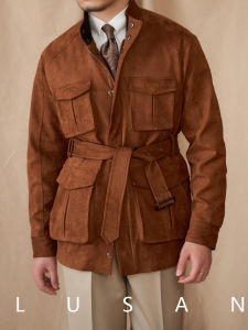 Business Casual Warm Faux Suede Jacket