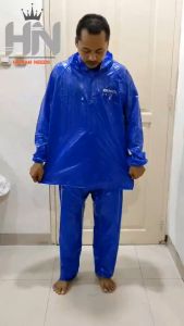 Jas Hujan GMA Backpack PVC Karet Rubber Setelan Jaket Celana Mantel Mantol Ujan Raincoat GMA 6