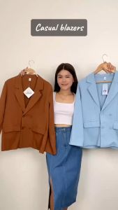 Jass Shop Oversized Korean Style Blazer Long Sleeve With 4 Buttons fit From S-L Body Frame 1633