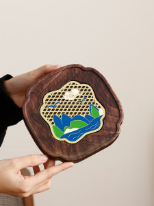 CIYIYAO | Chinese Style Walnut Wood Mini Dry Tea Plate