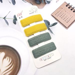 Korean Style Fabric Hair Clips BB Pins Versatile Hair Accessories No Damage to Hair Bangs Side Clips Elegant Hair Decorations