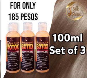 Brazilian Keratin Botox Hair Treatment By Silkn Shine SET OF 3