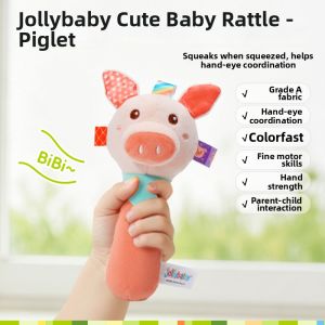 Jollybaby | Baby Soothing Hand Rattle 0-1 Years Old Infant Educational Plush Toy