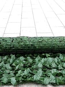【Local delivery】50*300mm artificial fence leaf faux hedge privacy fencing grass wall panels for Privacy Fence outdoor  rumput hiasan