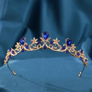 1pc Multicolor Fashion Artificial Crown Bohemian Fairy Style Floral Bridal Tiara for Womens Birthdays Parties Weddings