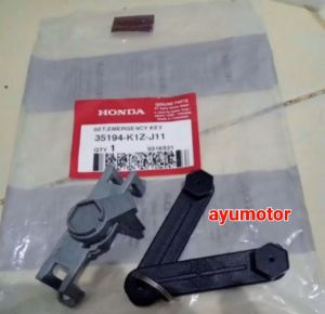 kunci darurat emergency set emergency key pcx 160 k1z adv 160 scoopy k2f vario 160 new vario 125 k2v stylo 160 original honda 35194K1ZJ11