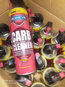 CARBU CLEANER 500 ML KARBURATOR MOTOR PEMBERSIH INJEKSI MOTOR RONEVE ISI LEBIH BANYAK 500ml FULLSET