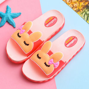 Adorable Cartoon Rabbit Childrens Slippers Home Anti-Slip Bathing Sandals Wear-Resistant Baby Cute Style Comfortable Shoes