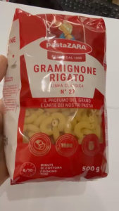 Nui ý (Chữ C 27) 500g – Pasta Zara nhập khẩu Italia