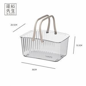 Xe Chở Đồ Tắm Trong Suốt Cầm Tay JOJOS L. PD. Xe Chở Đồ Dùng Gia Đình Nhẹ Sang Trọng Có Thể Thoát Nước