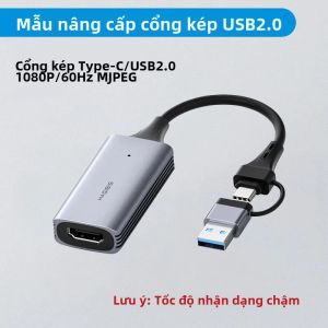 Thẻ Ghi Video Hagibis USB 3.0 Bộ Ghi Trò Chơi Tương Thích HDMI Cho Switch Xbox PS4/5 Phát Sóng Trực Tiếp Ms2130 Ghi Âm Type-C