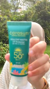 CARASUN Sunscreen Healthy Matte UV Protector 70ml | 30ml | SPF 50+ PA++++ | Normal-Oily Skin | Non Acnegenic Cerianti
