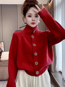 Unique High-End Fall Styling Knitted Sweater High Neck