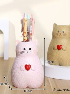 ขวดดอกไม้รูปแมวเรซินน่ารักสำหรับวันเกิดของผู้หญิง ของขวัญที่สร้างสรรค์และเป็นการรักษาความสุข ตกแต่งโต๊ะทำงาน กระติกน้ำ เครื่องประดับสำหรับโต๊ะทำงาน